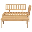 vidaXL Solid Acacia Wood Pallet Sofa Set in Natural Wood