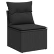 vidaXL PE Rattan Medium Modular Garden Chair in Black