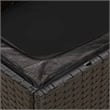 vidaXL PE Rattan Medium Modular Garden Chair in Black