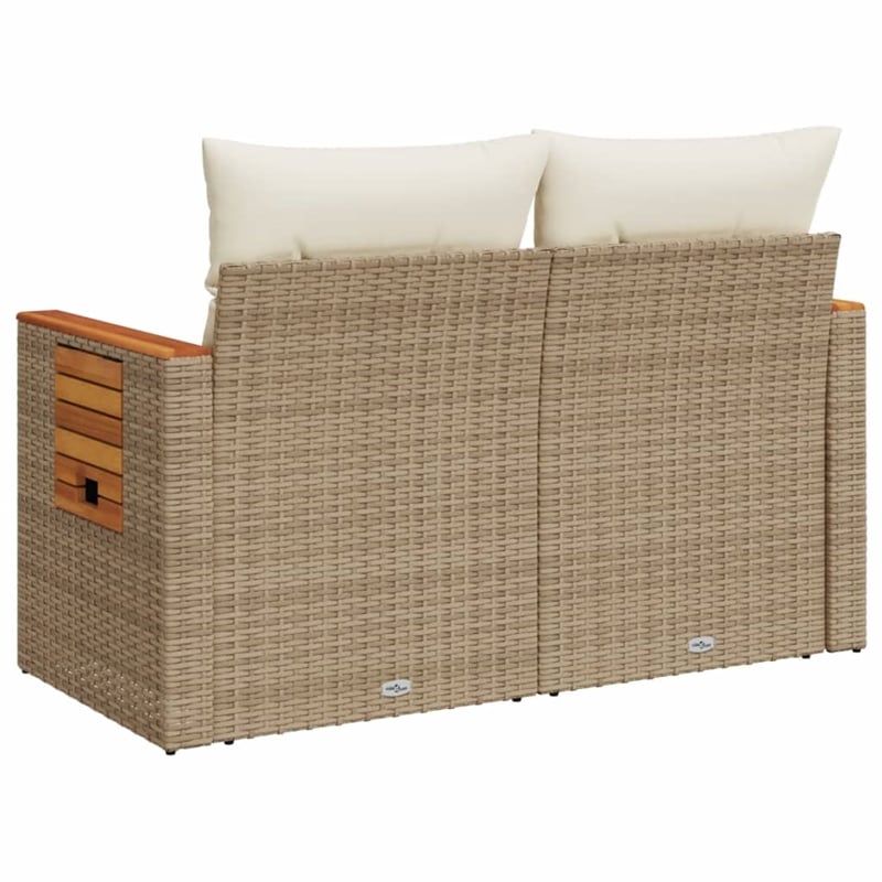 vidaXL Garden Sofa in Beige