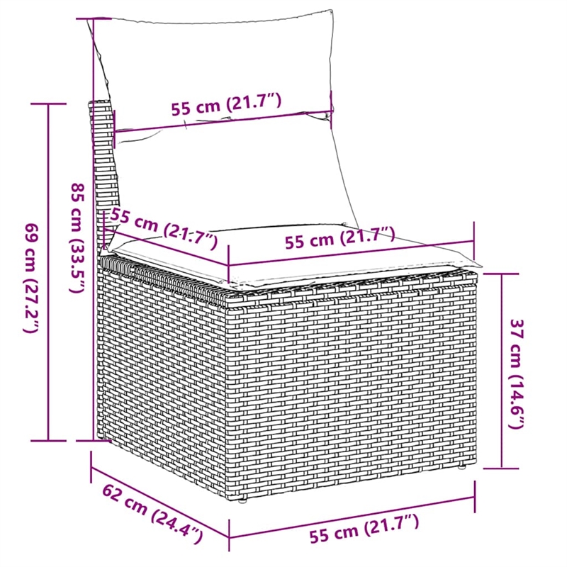 vidaXL Garden Chair in Light Gray