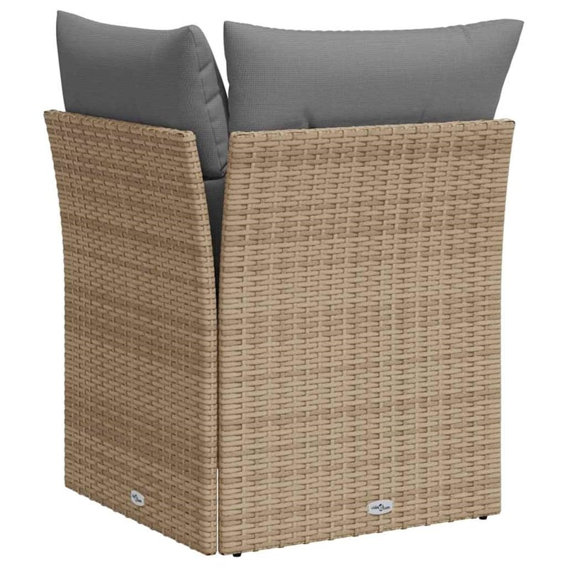 vidaXL Garden Sofa in Beige