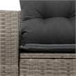 vidaXL Garden Sofa in Gray