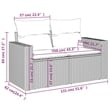 vidaXL Garden Sofa in Gray
