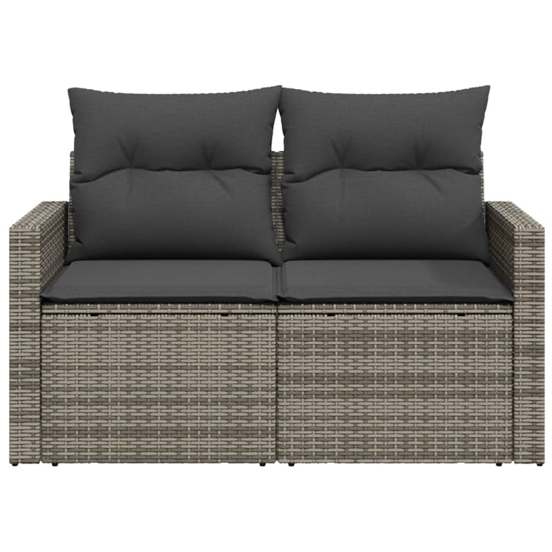vidaXL Garden Sofa in Gray