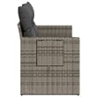 vidaXL Garden Sofa in Gray