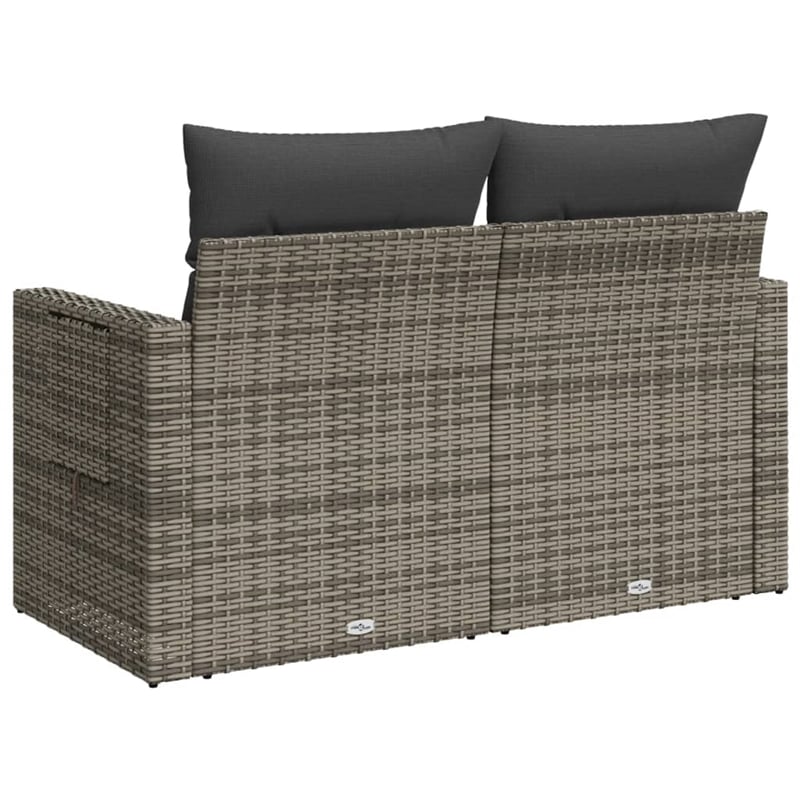 vidaXL Garden Sofa in Gray