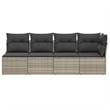 vidaXL Garden Sofa in Light Gray