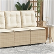 vidaXL Reclining Patio Sofa in Beige And Cream