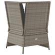 vidaXL Standard PE Rattan Modular Garden Sofa in Grey
