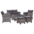 vidaXL 6 Pcs Garden Sofa Set in Dark Grey