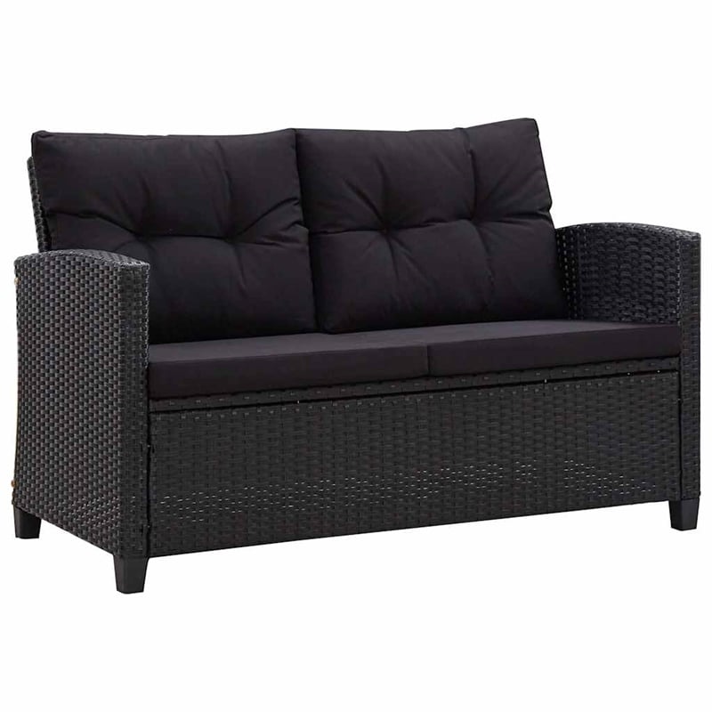 vidaXL 6 Pcs Garden Sofa Set in Black