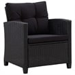vidaXL 6 Pcs Garden Sofa Set in Black