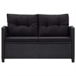 vidaXL 6 Pcs Garden Sofa Set in Black