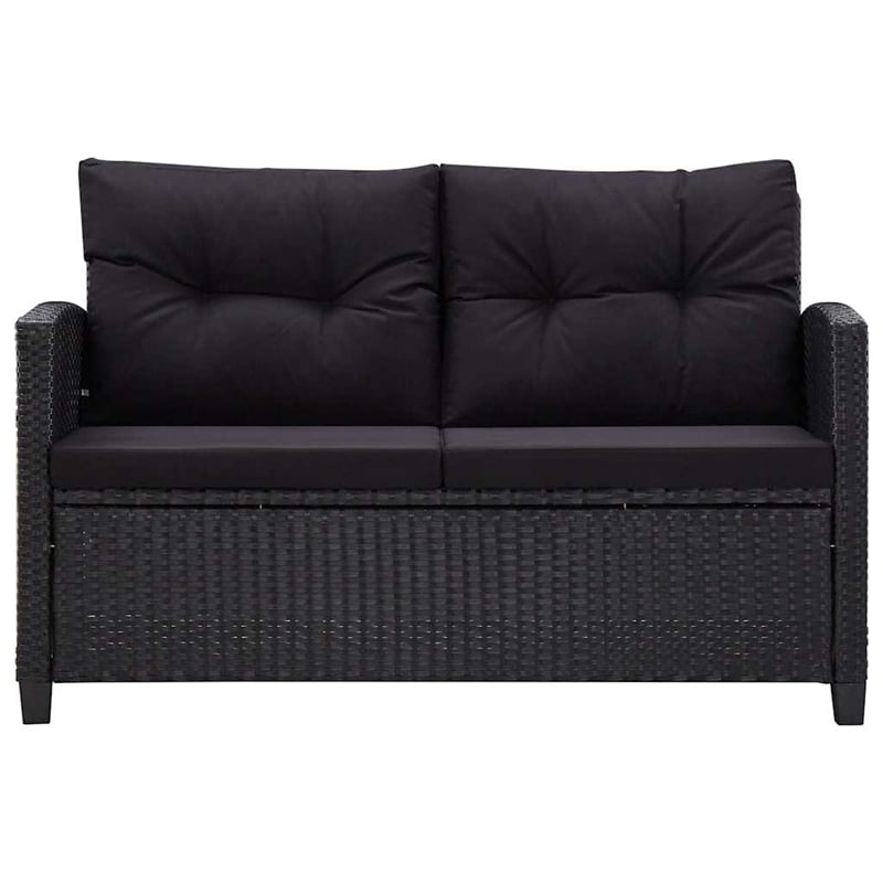 vidaXL 6 Pcs Garden Sofa Set in Black