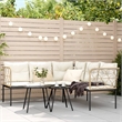 vidaXL Garden Sofa in Black And Brown