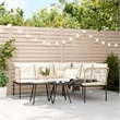 vidaXL Garden Sofa in Black And Brown