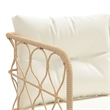 vidaXL Garden Sofa in Black And Brown