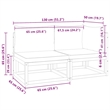 vidaXL 2-Seater Acacia Wood And Rope Garden Sofa With Cushions in Cream