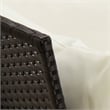 vidaXL Large Modular PE Rattan Garden Sofa in Black