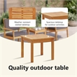 vidaXL 3 Pcs Solid Acacia Wood Garden Sofa Set in Anthracite