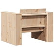 vidaXL Medium Solid Pine Wood Garden Sofa Durable in Natural Wood