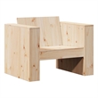 vidaXL Medium Solid Pine Wood Garden Sofa Durable in Natural Wood