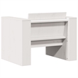 vidaXL Medium Solid Pine Wood Garden Sofa Durable in White