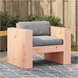 vidaXL Single Solid Douglas Fir Wood Garden Sofa Durable in Natural Wood