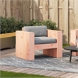 vidaXL Single Solid Douglas Fir Wood Garden Sofa Durable in Natural Wood