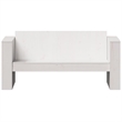 vidaXL Medium Solid Pine Wood Garden Sofa With Multiple Seats in White