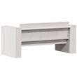 vidaXL Medium Solid Pine Wood Garden Sofa With Multiple Seats in White
