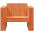 vidaXL Small Solid Pine Wood Garden Sofa Durable in Wax Brown