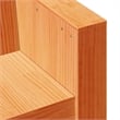 vidaXL Small Solid Pine Wood Garden Sofa Durable in Wax Brown