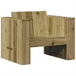 vidaXL Single Treated Pine Wood Garden Sofa Durable in Natural Wood