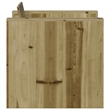 vidaXL Single Treated Pine Wood Garden Sofa Durable in Natural Wood