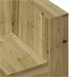 vidaXL Single Treated Pine Wood Garden Sofa Durable in Natural Wood