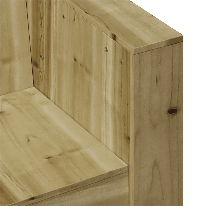 vidaXL Single Treated Pine Wood Garden Sofa Durable in Natural Wood
