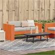vidaXL 2-Seater Solid Pine Wood Garden Sofa Durable in Wax Brown