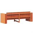 vidaXL 3-Seater Solid Pine Wood Garden Sofa Durable in Wax Brown