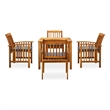 vidaXL Garden Dining Set Acacia Wood Natural Solid Acacia Wood Standard