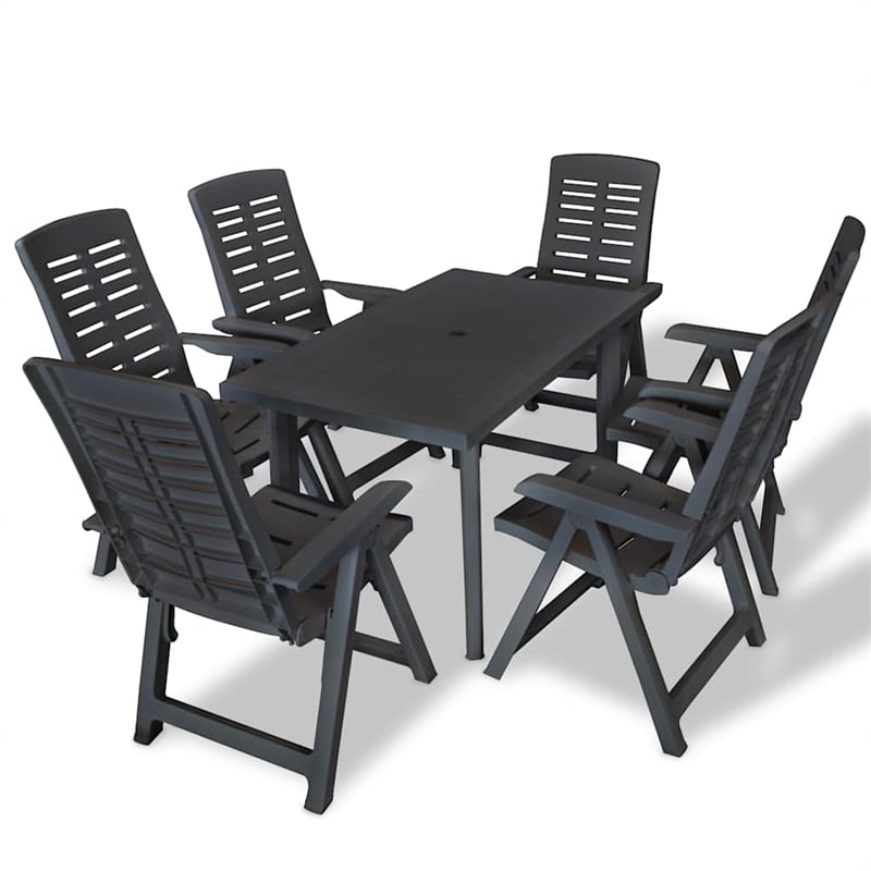 vidaXL in Anthracite Plastic Medium Foldable