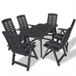 vidaXL in Anthracite Plastic Medium Foldable