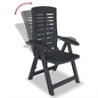 vidaXL in Anthracite Plastic Medium Foldable