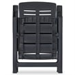 vidaXL in Anthracite Plastic Medium Foldable
