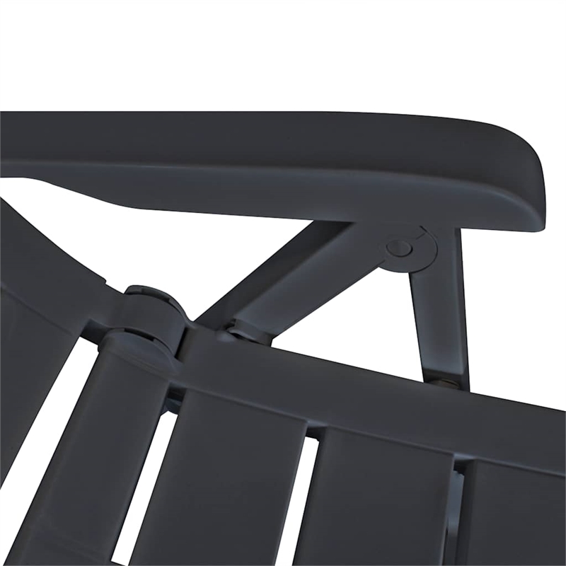 vidaXL in Anthracite Plastic Medium Foldable