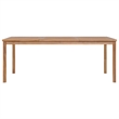 vidaXL Fine Sanded Teak Hardwood Large Garden Dining Set in Warm Teak