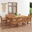 vidaXL Garden Dining Set in Warm Teak