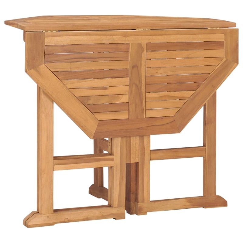 vidaXL Solid Teak Wood Medium Outdoor Dining Set in Teak Wood