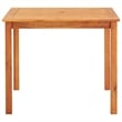 vidaXL Solid Acacia Wood 5 Piece Outdoor Dining Set in Brown Frame